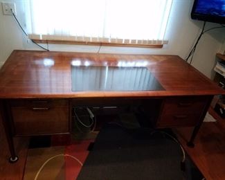 38 x 78 Walnut Doctors Desk, beautiful!!!