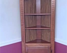 Ash Wood Corner Display Case