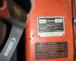 Tractor Serial Number