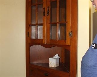 Wood Corner China Cabinet