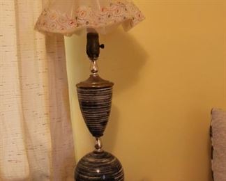 MCM Black and White Lamp