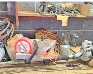 Air Tank, Spray Painter, Grinding Wheels
