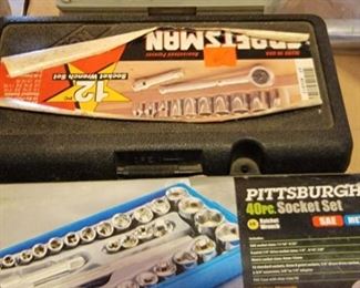 Craftsman 212 Pc Racket set and 40 pc Pittsburg socket set