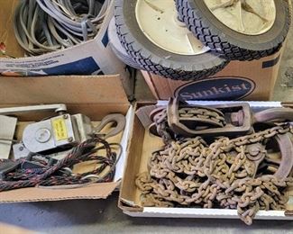 Wiring, Heavy Duty Chain Pullies, Wheels