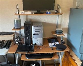 computer desks and electronics