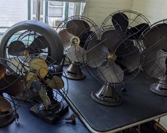 Multiple size Emerson Electric fans