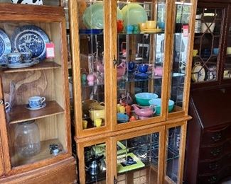 Oak Display Cabinet