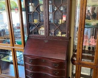 Drop front secretary