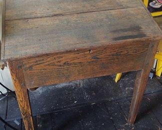 Antique Oak Desk Table
