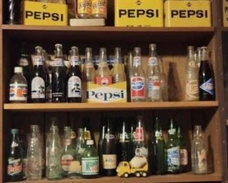 Vintage Soda Bottles And Cans