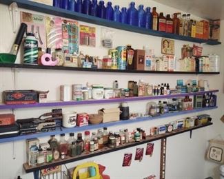 Large Collection Of Vintage Beauty and Medicine Supplies