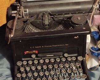 Antique L C Smith Typewriter