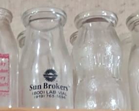 Large Milk Bottle Collection