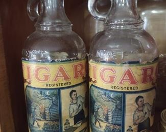 Rare Vintage Meat Curing Liquid Bottles