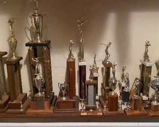 Lots of Vintage Golf Trophies