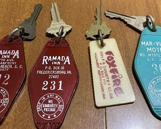 Antique Hotel key Collection