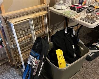 Halloween costumes and diving gear 