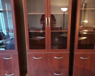 2 Combination Display Cabinet with Storage