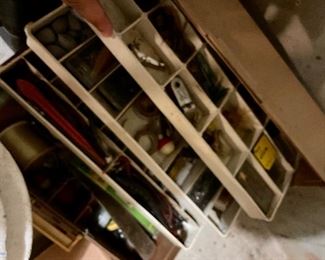 fishing tackle and box