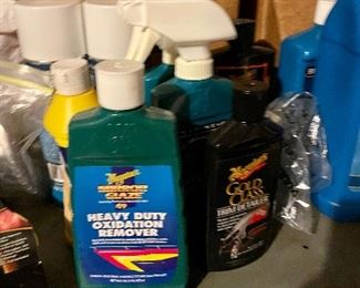 Meguiar's Heavy Duty Oxidation Remover and  Meguiars' Gold Classic Trim Detailer