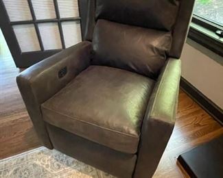 Bradington Young leather electric recliner
