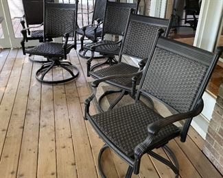Set of 6 outdoor chairs