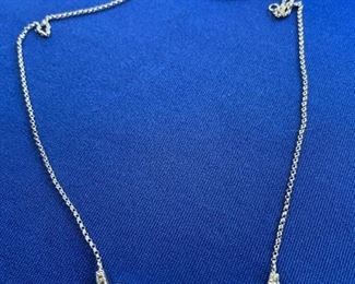 14k diamond heart necklace