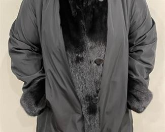 Reverse side of Beaver jacket (size 14) approx.
