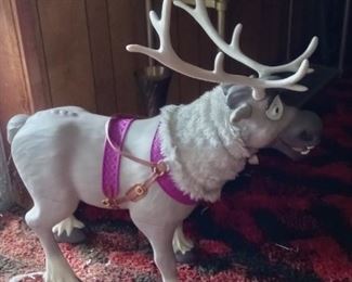 "Frozen" movie stuffed animal reindeer