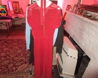 Antique flapper dress with belt