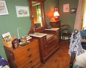 Antique marble top dresser