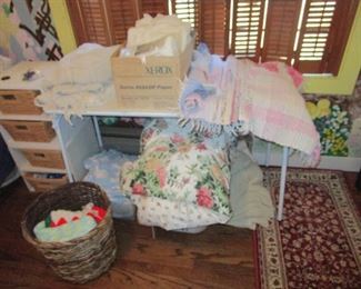 Bedding and vintage linens