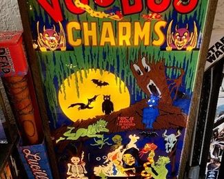 1940’s Voodoo Charms Game - lighted box only.  Put your penny in, and get either a Voodoo Charm or a Voodoo Curse.    The game was never released because it was ‘too scary’ 