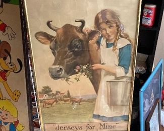 Vintage milk poster 