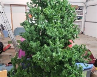 CHRISTMAS TREE AND A SEPERATE REVOLVING BASE