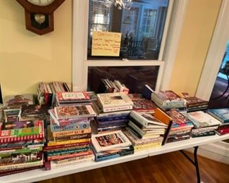 500+ cookbooks!! Not all pictured here. Amazing!