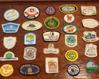 vintage golf patch collection