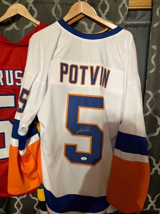 Denis Potvin autographed jersey with JSA COA.  