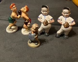 Sports salt and pepper shakers. 