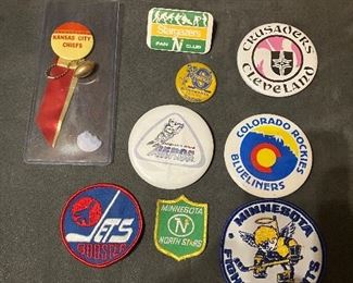 More collectible buttons, pins and patches. 