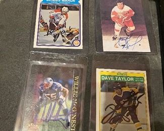 Just a sampling of the autographed collectibles. 