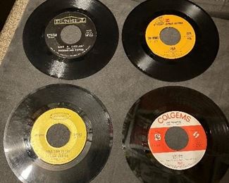 Just some of the nice collection of 45 records. 