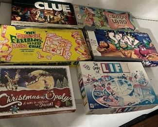 Just some of the collection of vintage and new games. 