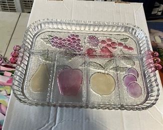 Fruit serving platter. 
