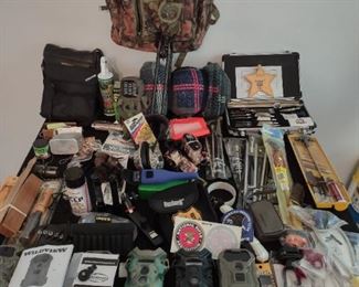 Bird calls, infraredge digital scouting camera, rifle cleaning kits, cold weather gear and more