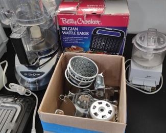 Food processor, waffle maker, grater