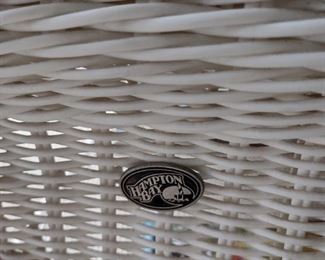 White all weather wicker by Hampton Bay
