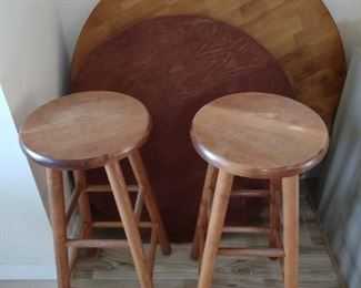 Bar stools and table tops