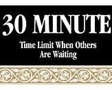 30 minute limit