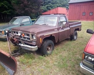 1977 Chevy 4x4 plow truck